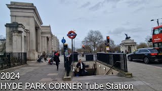 HYDE PARK CORNER Tube Station 2024 [upl. by Ynaffit87]