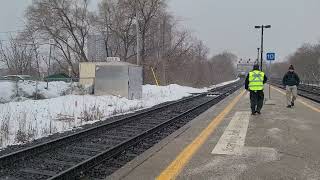 MUST WATCH Go train blast the emergency horn at Trespasser at long branch go station [upl. by Fanchie]