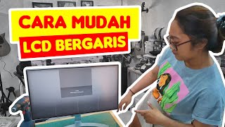 🔥🔥Cara Cepat Memperbaiki LCD Bergaris Termurah Tanpa Ganti LCD VLOG204 [upl. by Nediarb89]