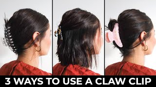 How To Style Hair With a Claw Clip  Easy Claw Clip Hairstyles [upl. by Tychon]