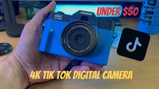 4k Digital Camera I Purchased from the Tik Tok Shop Unboxing amp Overview [upl. by Hareehahs282]