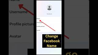 How to change Facebook Profile name  Change Facebook name on iPhone shorts youtubeshorts [upl. by Stormi]