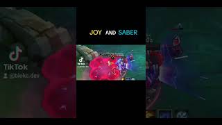 This leonin 🗿 mobilelegends mlbb memes saber joy duo [upl. by Nottirb207]