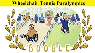 Google Doodle Celebrates Paralympics Wheelchair Tennis by Trending News [upl. by Damle]