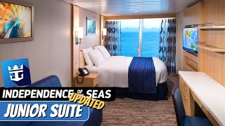 Independence of the Seas  Updated Junior Suite Full Tour amp Review 4K  Royal Caribbean Cruise Line [upl. by Anertal572]