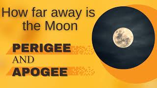 Lunar Perigee amp Apogee  How far away is the MOON [upl. by Dnalram]