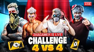 4vs4 Experience player VS 2HAGAMER LIVE 😈🔥 AAJO SARE [upl. by Lorrimor586]