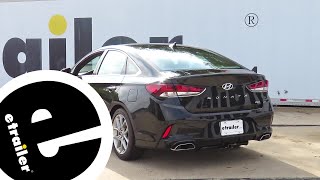 etrailer  Curt Trailer Hitch Installation  2018 Hyundai Sonata [upl. by Mcmurry261]