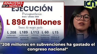 quot208 millones en subvenciones ha gastado el congreso nacionalquot ASJ [upl. by Race]