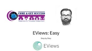 EViews Easy How to create work file and enter data [upl. by Gladstone]