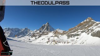 BreuilCervinia Theodulpass to Cervinia Piste 6 and 5 [upl. by Nynahs]