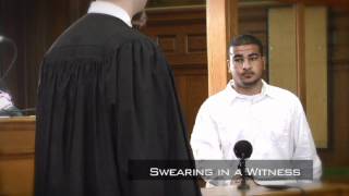 Mock Trial StepbyStep Swearing in a Witness [upl. by Notserk75]