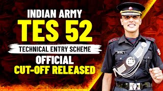 Official Indian Army 102 TES 52 CutOff Released  TES 52 Official CutOff Marks  TES 52 SSB DATES [upl. by Karia]