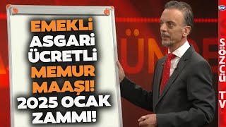 Emekli Memur Maaşı ve Asgari Ücret 2025 Ocak Zammını SGK Uzmanı Kalem Kalem Hesapladı [upl. by Evslin27]