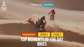 Bikes and Quads Top moments  Stage 2  Dakar2024 [upl. by Marentic]