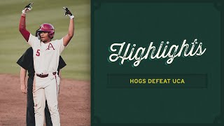 Razorback Baseball Highlights Hogs defeat UCA [upl. by Eicrad]