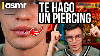 ASMR español roleplay para dormir te hago piercings [upl. by Ahsimac]