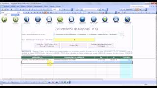 10 Como Cancelar Recibos CFDI  Programa Nominas CFDI [upl. by Aicilegna]