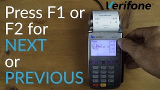 Verifone VX520 Credit Card Terminal Tutorial  Change Receipt Descriptors [upl. by Ynahteb86]