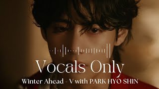 Winter Ahead by V with Park Hyo Shin Vocals only  English lyrics Acapella [upl. by Fancie]