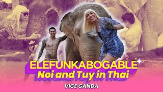 EleFUNkabogable Noi and Tuy in Thai  Vice Ganda [upl. by Matthia787]