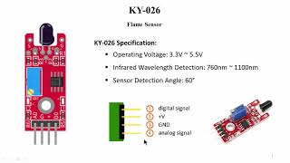 ចារឹកលក្ខណៈ KY026 Flame Sensor Module [upl. by Lishe]