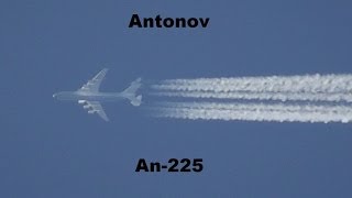 Overflight ANTONOV An225 NGermany  Worlds largest aircraft RARE [upl. by Nonahs]