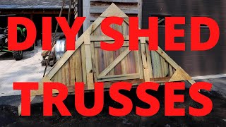 DIY Shop Roof Trusses [upl. by Ailegave]