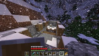 Survival Lets Play Episode 105  Snowy Construction  Minecraft [upl. by Nealy]