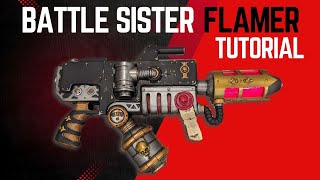 ⚜️ Battle Sister Flamer walkthrough P2 Painting and Final Touches ⚜️ [upl. by Valentina809]