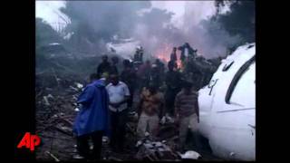 Raw Video Plane Crash Wreckage in Congo [upl. by Donn645]