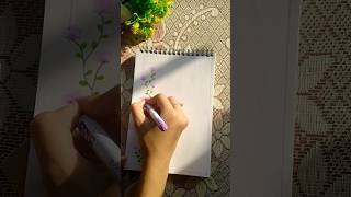 Floral front page design for project 💝🔥💫art assignmentfrontpage viralvideo drawing flowers [upl. by Armond]