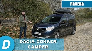 Dacia Dokker Camperiz  Prueba camper  Review en español  Diariomotor [upl. by Nahtanha]