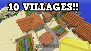 10 VILLAGES SEED  Minecraft Xbox 360  PS3 [upl. by Anined]