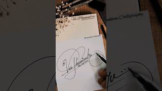 PHANINDRA SIGNATUREcalligraphyartworksignaturestylesdesignpenmanshipytshortstrending [upl. by Ainat]