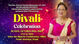 Kamla PersadBissessar Divali Celebration [upl. by Enwahs]