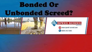 Bonded or Unbonded Screed [upl. by Milks192]