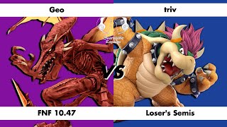 Geo vs triv  Losers Semis  Friday Night Fights 1047 [upl. by Togram936]