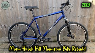 Marin Hawk Hill 2003 Mountain Bike Rebuild ASMR [upl. by Ackler680]