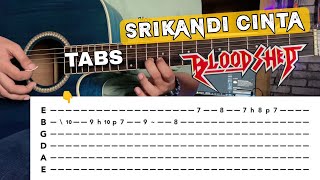 Srikandi Cintaku  Bloodshed Tutorial Slow With TAB Cover Gitar  Intro Cover  Acoustic [upl. by Weinshienk162]