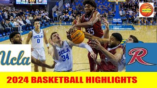 Rider vs 22 UCLA Basketball Game Highlights  2024 NCAA Mens Basketball [upl. by Rtoip]