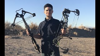 Crossbow vs Compound Bow  Review and Demo [upl. by Benisch247]