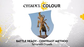 How to Paint Battle Ready Sylvaneth Dryads – Contrast Method [upl. by Judye547]