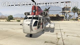 GTA V Special Vehicle Guide Unique quotJetsamquot Cargobob [upl. by Shannan]