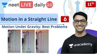 NEET Motion in a Straight Line  L6  Class 11  Live Daily 20  Unacademy NEET  Mahendra Sir [upl. by Alyt]