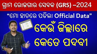 Odisha GRS vacancy 2024  ALL Odisha vacancy Details  new recruitment  sarani sir [upl. by Maura]