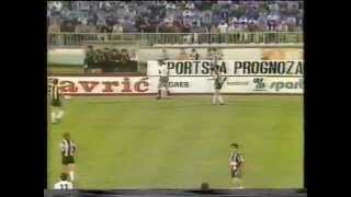 Prvenstvo Jugoslavije 198081  Partizan  Hajduk [upl. by Nrevel]