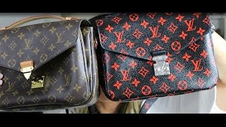 Louis Vuitton Infrarouge Monogram Pochette Metis Unboxing  Comparison [upl. by Mateusz]