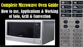 How to Use Microwave Oven  Microwave Oven Uses and Functions  Solo Grill and Convection Microwave [upl. by Keelby]