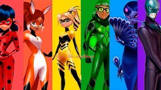 Miraculous Ladybug Season 2 All the new heroes and villains New official Arts [upl. by Tnomel]